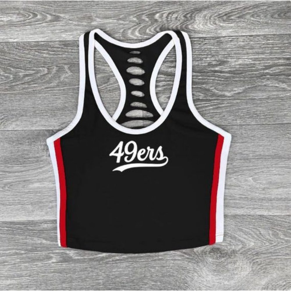 Black San Francisco 49ers tank top cop top, Women's San Francisco 49ers Shirts